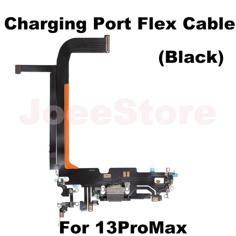 Ladeanschluss Flexkabel für iPhone 11 12 13 14 Pro Max Mini X XS XR USB-Ladegerät Dock-Anschluss Mit Mikrofonband Reparatur