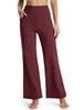 Women's Fleece Lined Wide Leg Yoga Pants Waterproof High Waist Business Pants Winter Warm Sweatpants with Pockets