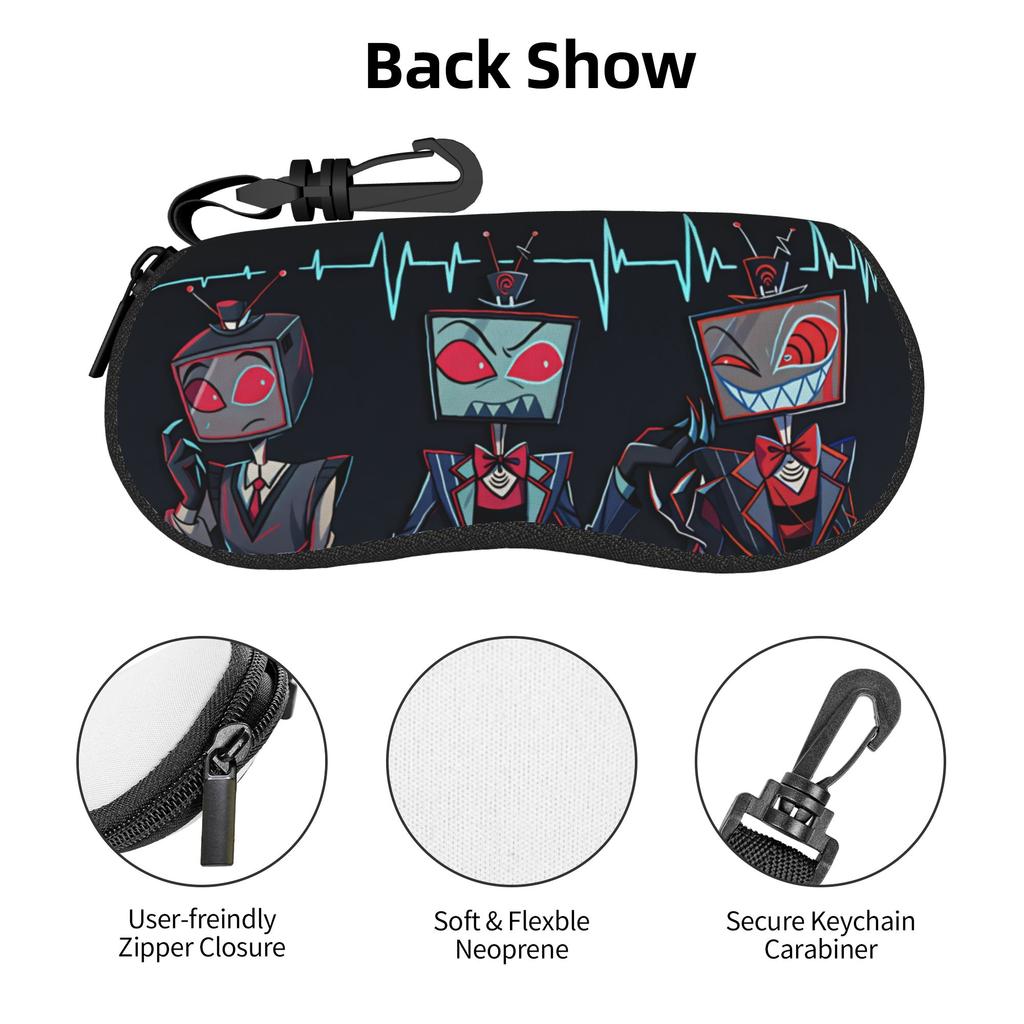 Hazbin Hotels Vox Shell Eyeglasses Protector Cases Men Women Sunglass Case Glasses Pouch