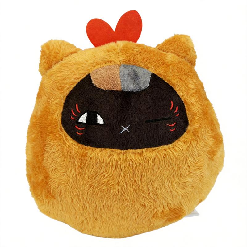 Anime Nyanko Sensei Garnelen-Serie Plüschtier, Flauschige Kurzfell Runde Katzenpuppe Für Geschenke. 25cm