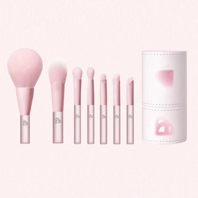 

BLJ - Mini Make Up Brush Bucket Set - Sweet Peaches #Pink - 7pcs