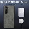 For Infinix Hot 60i 4G/Infinix Hot 60 Pro+ Case Simple Stylish Magnetic Suction Luxury PU Leather Skin-friendly Anti-drop Cover