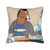 Pillow Case Anime B-BoJack H-Horsemans Soft  Pillow Cover For Sofa Couch Bed Living Room Cute Funny Pillowcases