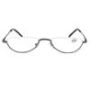 Retro Ultra-licht Metall Halb Rahmen Lesebrille Tragbare Männer Frauen Leser Optische Spektakel Kleine Rahmen Brillen