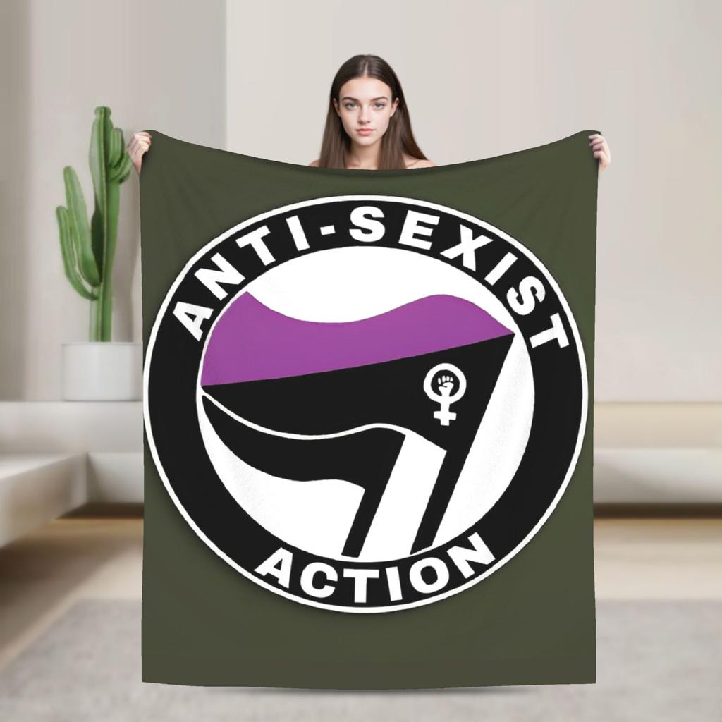 Antifaschistische Aktion Weiche Decken Camping Plüsch Überwurfdecke Flauschige Couch Sessel Flanell Tagesdecke Sofa Bettbezug