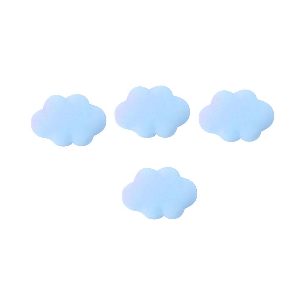 4pcs Refrigerator Magnets Cartoon Cute Cloud Fridge Magnet Sticker Message Home Decoration