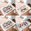 Winter Christmas Snowman Doormat Non-Slip Entrance Doormat Home Decor Carpet for Living Room Rugs Bathroom Floor Rug