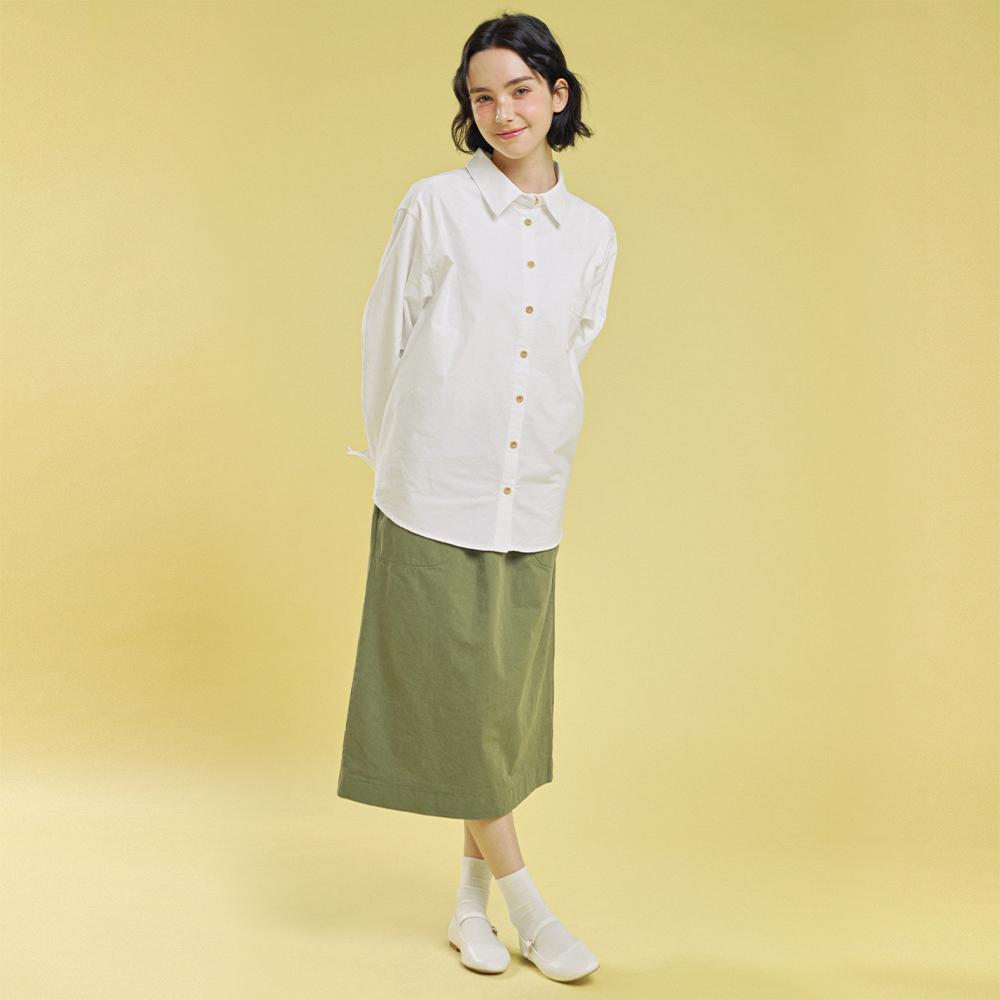 Chikita Chino H Skirt (Cotton) Khaki 241402Skh