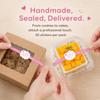 50Pcs Long Label Baking Gift Box Sticker Handmade Tamper Evident Seal Labels  Gift Wrapping