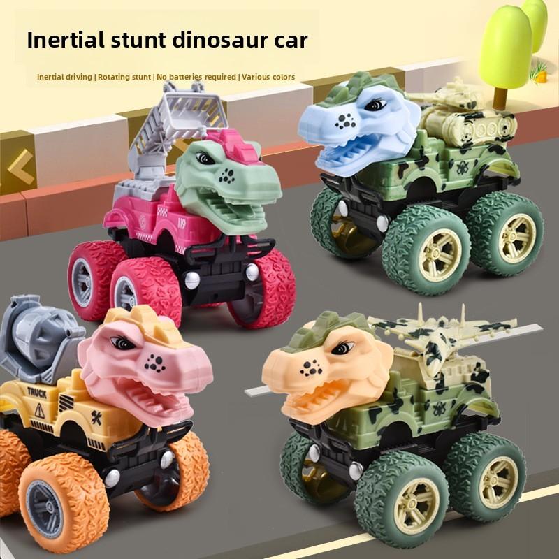 Dinosaur Inertia Excavator Dump Truck Mixer Truck Tank Off Road Vehicle Toy For Toddlers