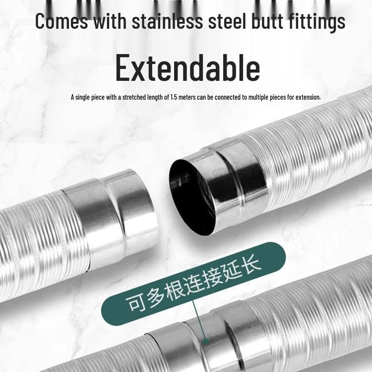 Stainless Steel Telescopic Gas Water Heater Exhaust Flue Pipe and Accessories
