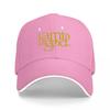 Lamb of God Logo Embroidered Black Baseball Cap with White Trim Classic Adjustable Fit for Music Fans and Metal Enthusiasts