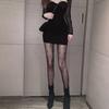 New Fashion Women Pantyhose Tights Sexy Stocking Bow Knot Tight For Ladies Black And White Thin Transparent Socks