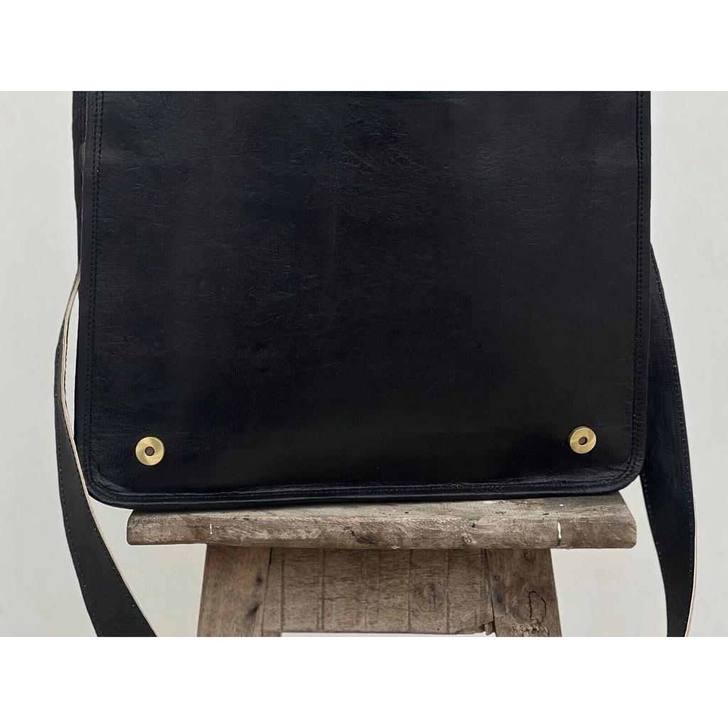 Handmade Bag Men's Leather messenger shoulder satchel laptop File Business