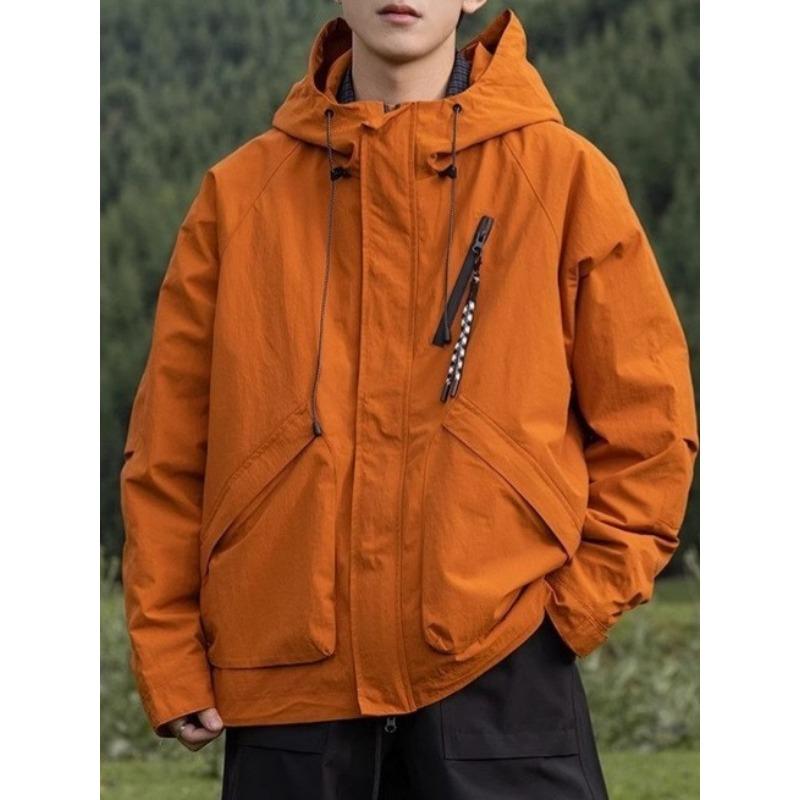 

Японская функциональная куртка с капюшоном, мужская осенне-зимняя новая модная брендовая ветрозащитная рабочая куртка с карманами, модная куртка 3XL
