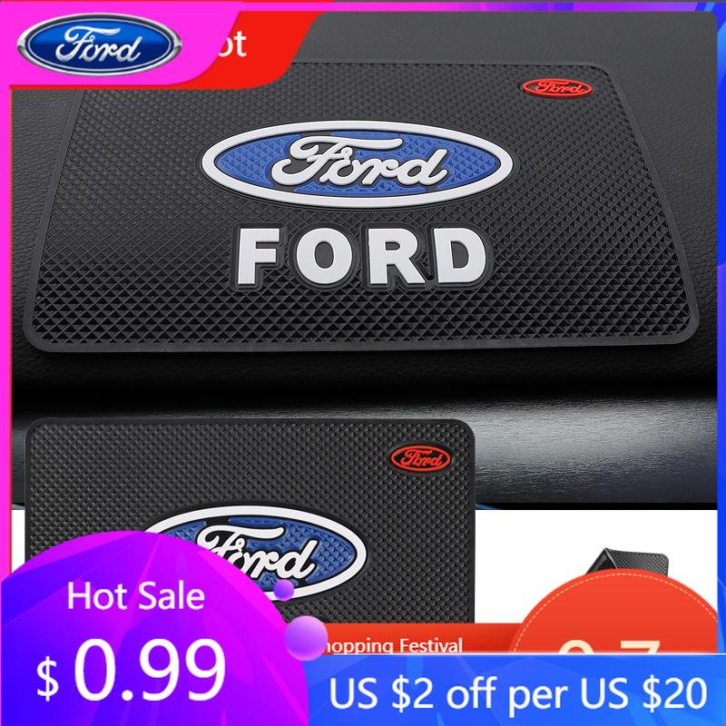 Adesivo per Auto Caldo Per Cruscotto Auto Ford Tappetino Antiscivolo Pad Porta Telefono Chiavi Accessori Auto Per Ford ST Line Focus Mustang Fiesta
