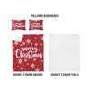 Christmas Three-Piece Bedding Digital Printing Christmas Letter Quilt Set Bedding