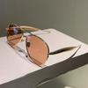 JYL TS Sunglasses UV Protection Pilot Double Beam Metal Unisex/3472