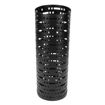 Metal Umbrella Holder for Entryway Hollow Out Alloy Umbrella Organizer Round Shaped for Home Office Hotel Black