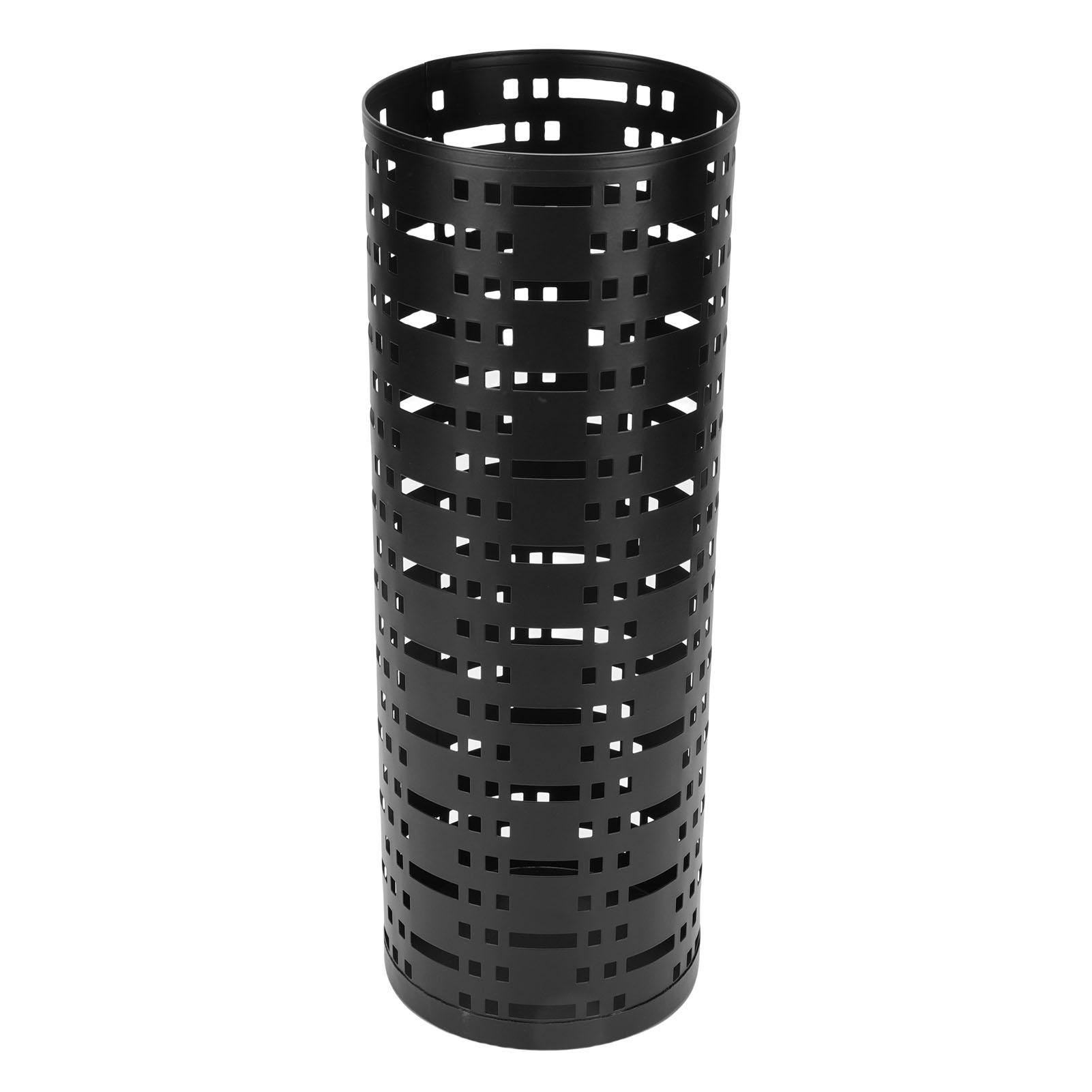 Metal Umbrella Holder for Entryway Hollow Out Alloy Umbrella Organizer Round Shaped for Home Office Black 2189₽