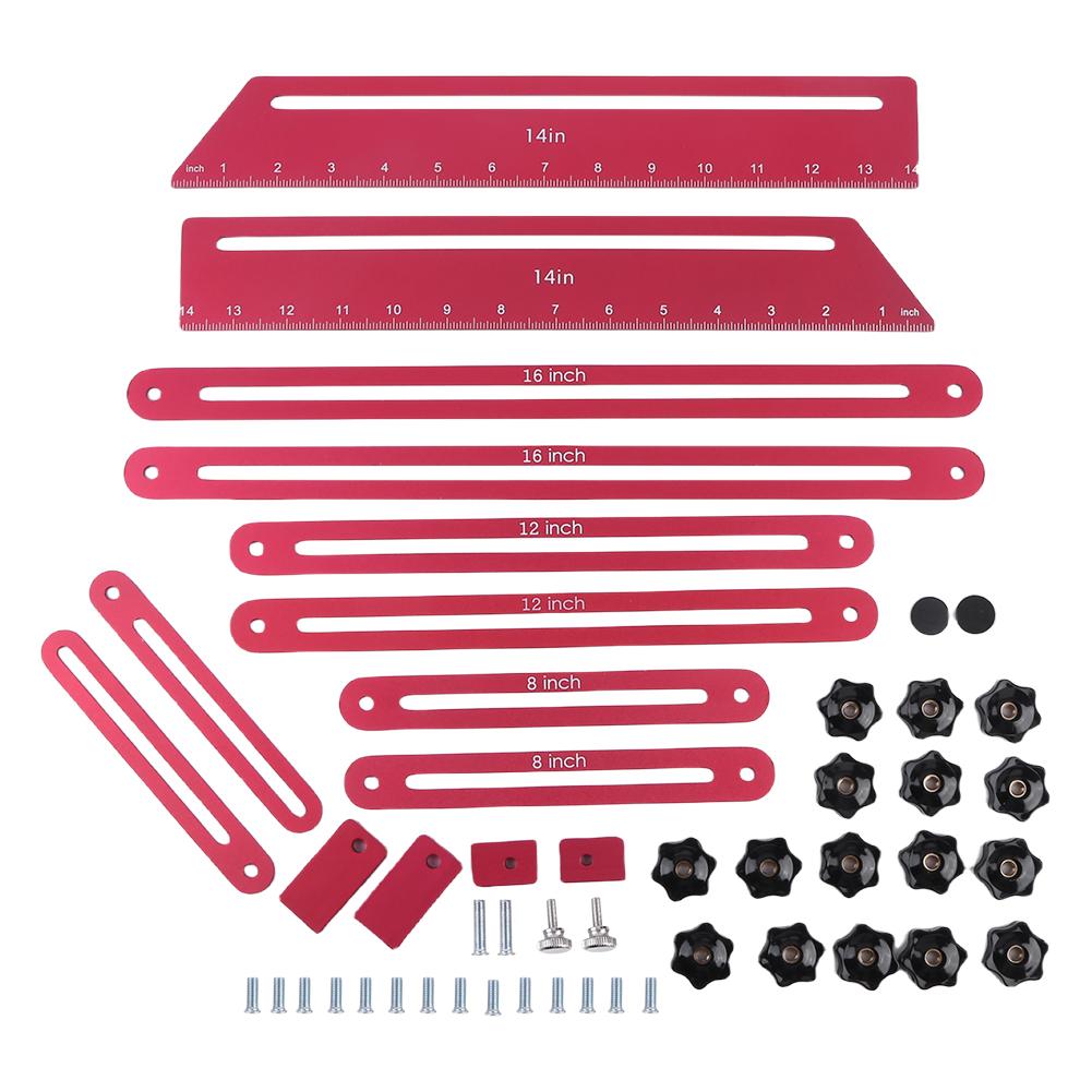 Stair Tread Template Tool Stair Tread Jig Multipurpose Stair Template Tool Aluminum Alloy Step Template Tool for Cutting Drywall