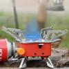 Portable Camping Stove Mini Outdoor Folding Metal Backpacking Gas Stove Windproof Furnace Cooking Burner for Hiking Picnic