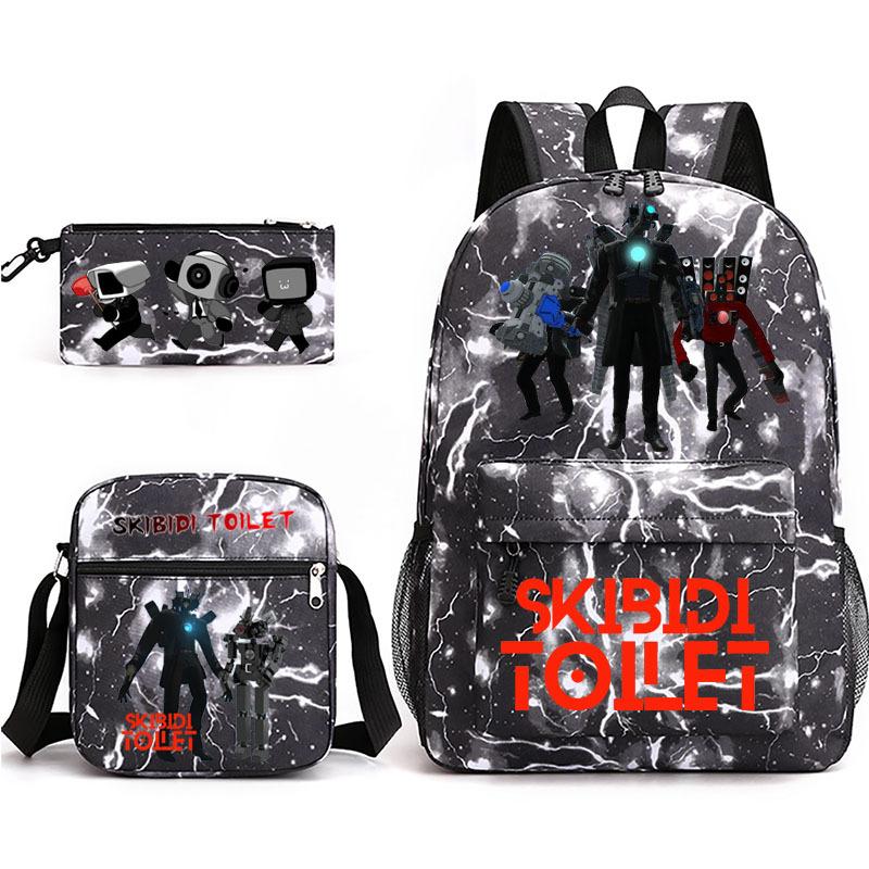 New toilet man spoof primary school backpack
