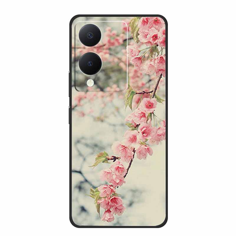 

For Vivo Y17s Case Popular Pictures Black Silicone Soft Back Cover Case For Vivo Y17s Phone Case Cover 6.56 Y 17 s Funda Coque Vivo Y17s