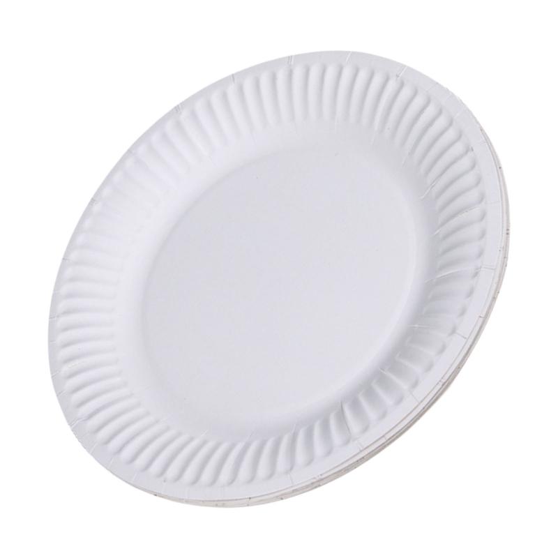 10pcs Large Disposable Paper Plates for Family Meals Biodegradable Dinnerware Degradable Tableware Kitchen Accessories