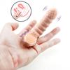 Couples Clitoral Vagina Finger G Spot Vibrator Stimulator Massager Finger Sleeve Adult Games Erotic Sex Toys For Women Men