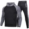 Men's Plus Velvet Sweat-Absorbent Sports Sweatshirt and Pants Set for Autumn/Winter