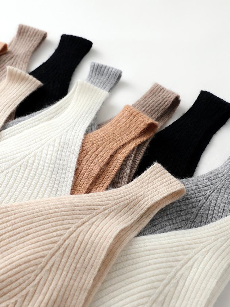 Women's Cashmere Knit Tank Top - Reversible Front V/Back U, Sleeveless Base Layer, Winter Wear