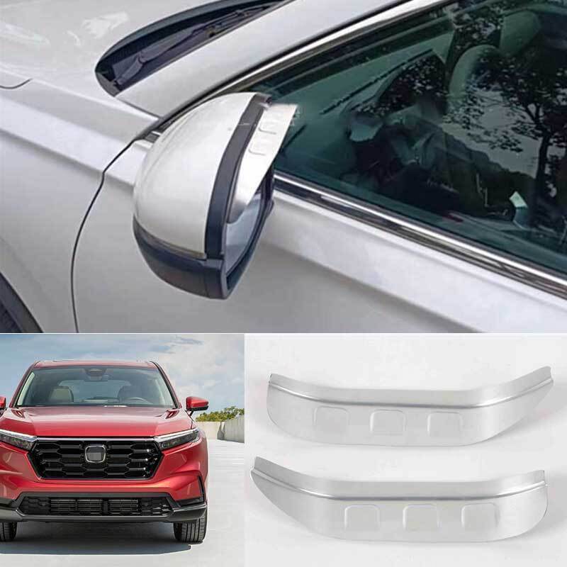 Fit For Honda CR-V CRV -2024 Steel Chrome Rear View Mirror Rain Eyebrow Trim