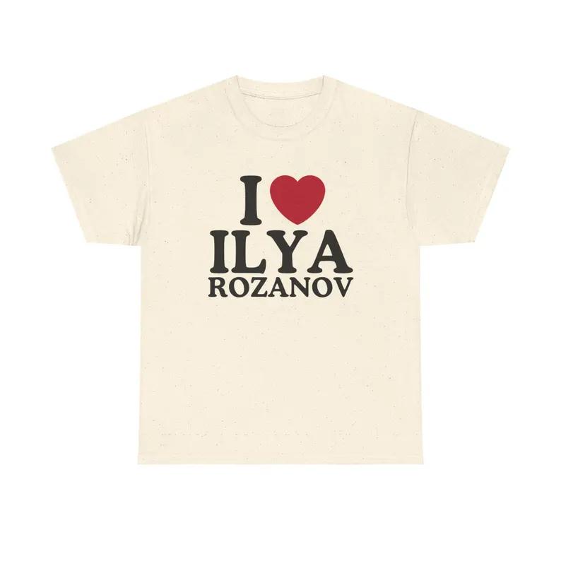 

Aesthetic Men Women Fashion TShirt I Love ILYAROZANOV Print T Shirts Hip Hop Casual Cotton Tshirt Summer Streetwear 4XL
