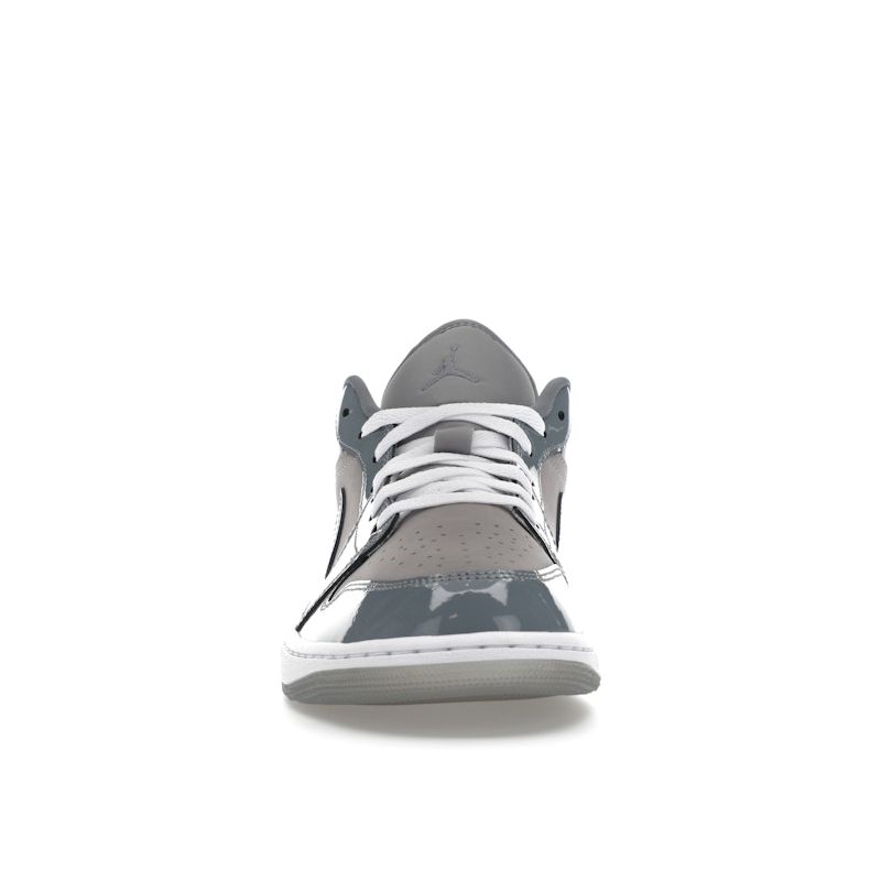 Air Jordan 1 Low SE Patent Cool Grey Unisex Sneakers Mellomgrå Hvit HF3148-011