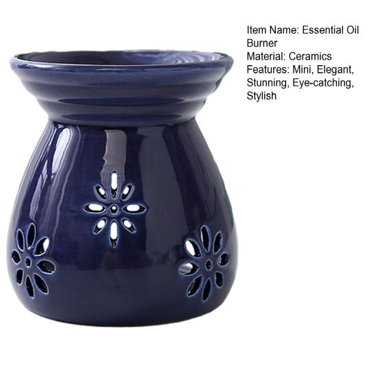 Ceramic Tea Light Candle Holder Burner Wax Melt Small Essential Oil Warmer Aromatherapy Aroma Diffuser