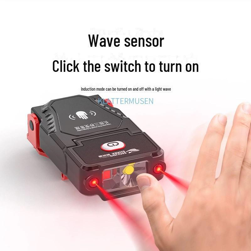 Ultra-Light Rechargeable Cap Clip Headlight for Night Fishing