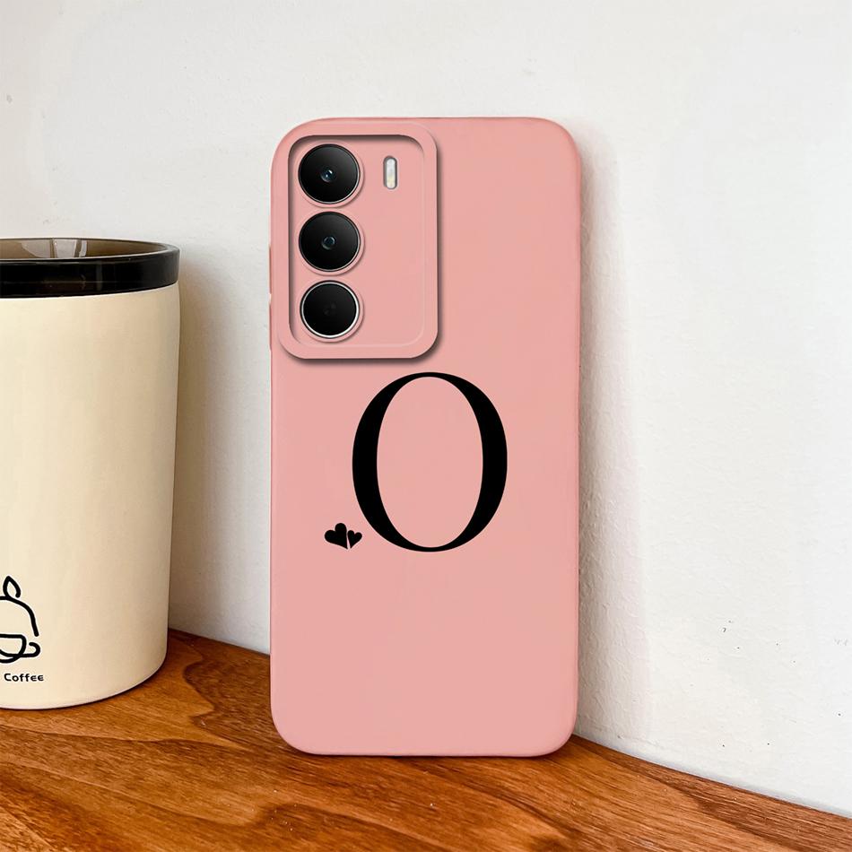 For Realme C71 C61 C51 C51S Case Simple Heart Letter Back Cover For Realme C 71 Full Protection Soft Liquid Silicone Phone Cases