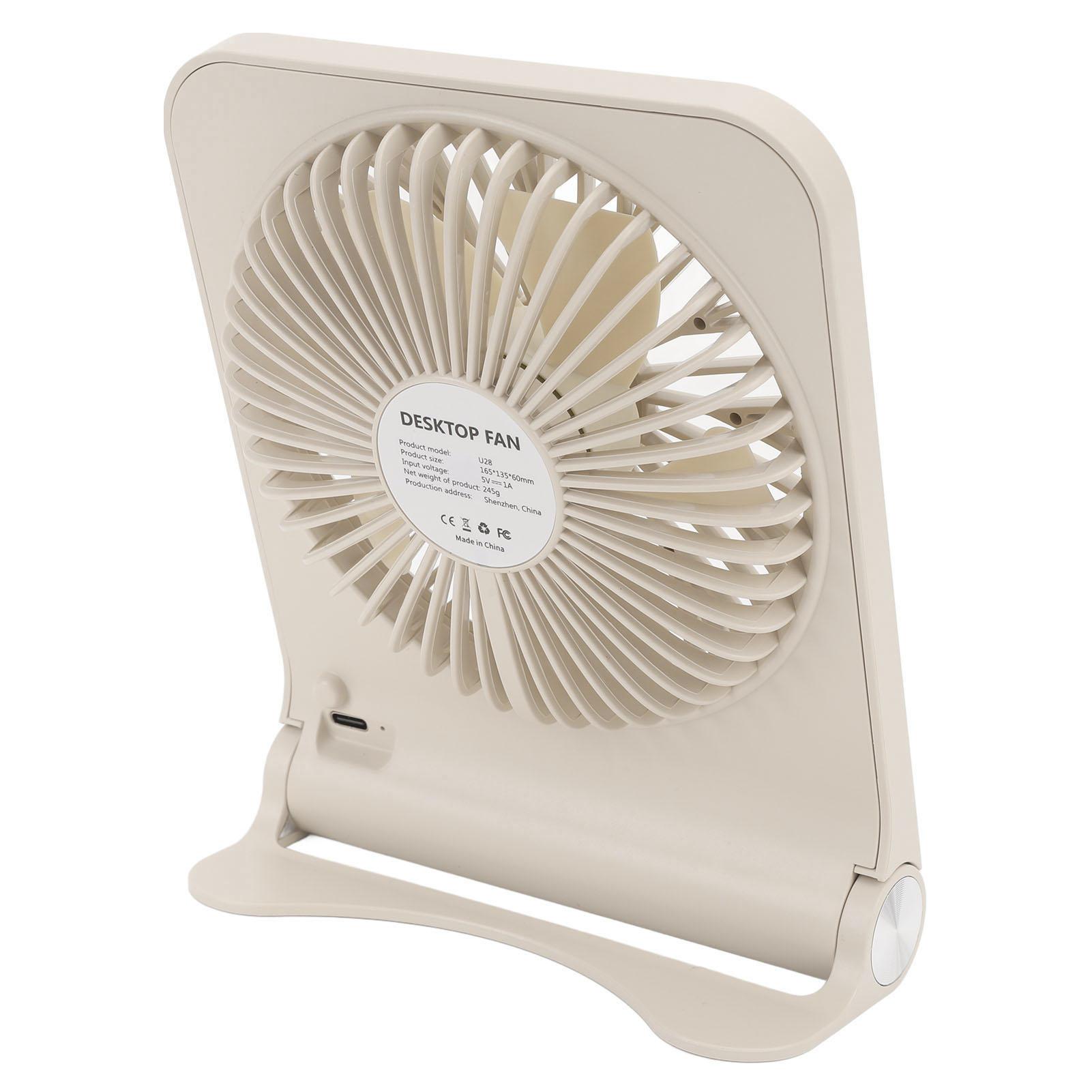 USB Desk Fan Compact Strong Wind Quiet Desktop Fan Multifunctional Cooling Fan for Outdoor Dorm