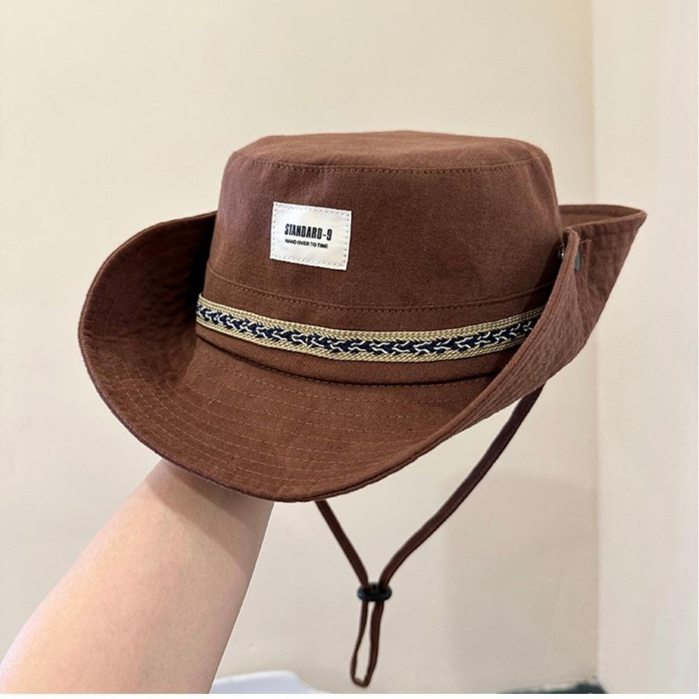 

Trendy Fishing Cap Anti-UV Beach Hat Fashion Fisherman Hat Summer коричневий