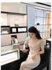 7809 Spring Minimalist Knit Two-Piece: Elegant & Versatile Casual Wear Set