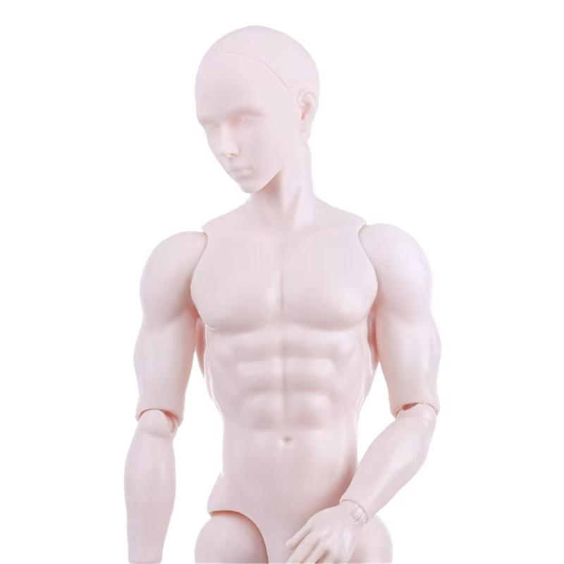 Unbemalte männliche Puppe Nackter Körper Figur Schaufensterpuppe für Bastelmodell Projektpuppe Actionfigur für Kugelgelenkpuppe