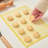 Silicone Baking Mat with Grid, Reusable Non Stick Heat Resistant Oven Liner Sheet Mat, Bakeware for Cookie, Macaron, Bread, Cake