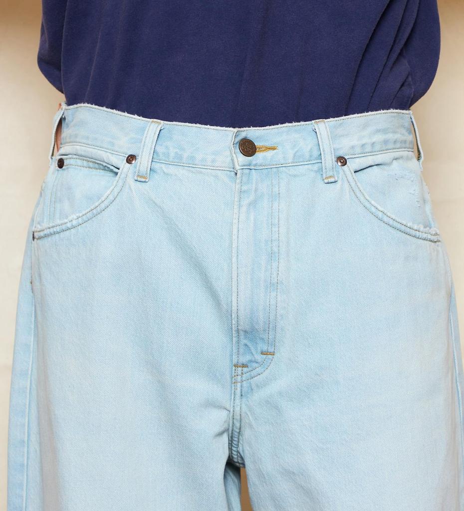 Lee 100th Anniversary 101 Riders Wide Selvedge Denim Light Blue Pants, Men's,