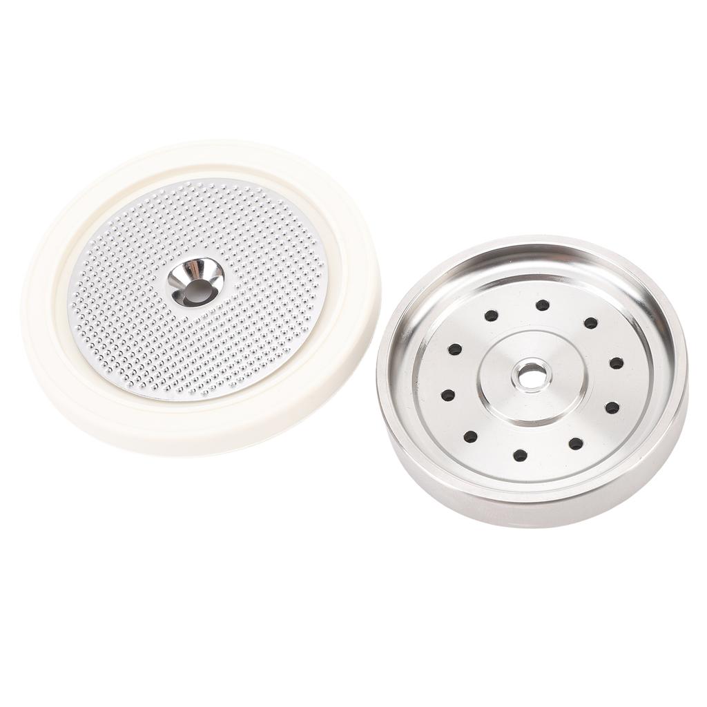 Improved Coffee Machine Shower Screen and Holder Gasket Kit with Stainless Steel Holder, Upgrading Water and Preventing Leakage, Replacement for 9