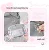 Leather Ballet Lace-Up ID Card Holder - Soft, Compact, Horizontal Design