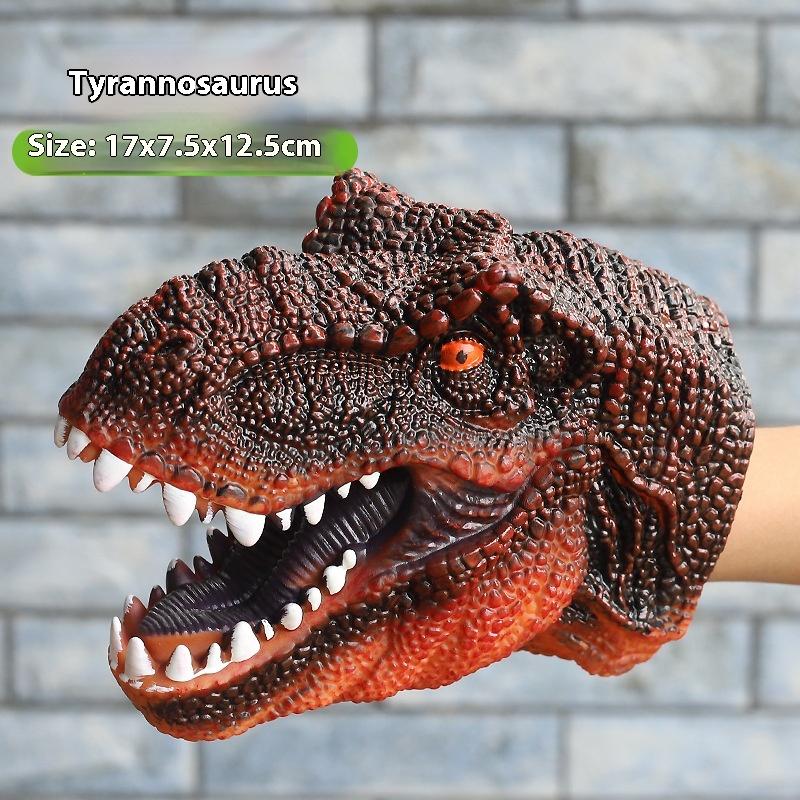 1 Piece T-Rex Dinosaur World Animal Model Action Figures Collection Soft Toys Hand Puppets Dinosaur Head Model Toy For Kids Gift