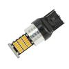 2 Pieces W21W T20 WY21W 7440 9V-18V Canbus Amber Car 45SMD LED Turn Signal Light Bulbs Taillight Brake Stop Lamp