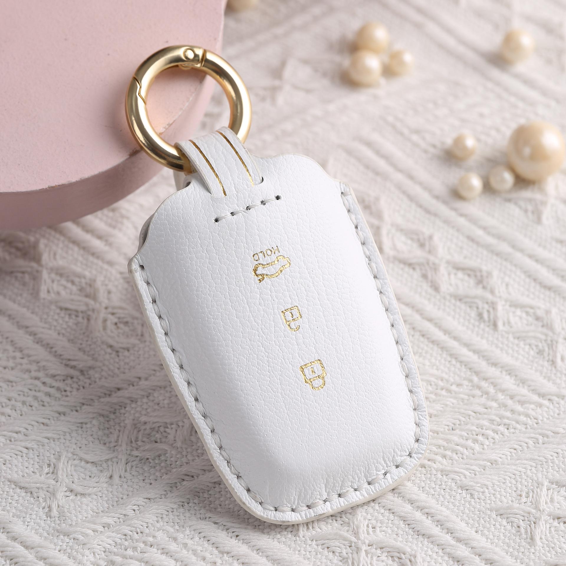 

Car Key Cover Is Suitable For Old Kia High-End Leather Pure Hand-Stitched Key Protection Case Buckle