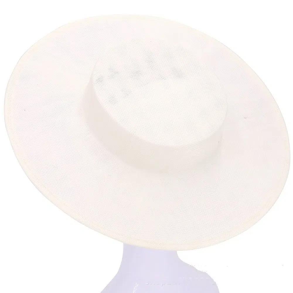 Hår Accessories DIY Hat Fascinator Base Ensfarvet Flere Farver Banket Hatte Hovedbeklædning Hat Base Bryllup